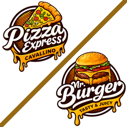 Pizza Express Cavallino & MR Burger Konstanz logo.